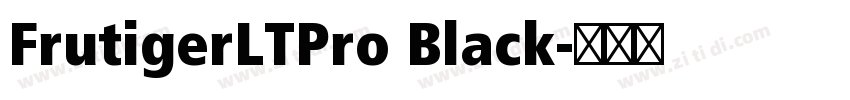 FrutigerLTPro Black字体转换